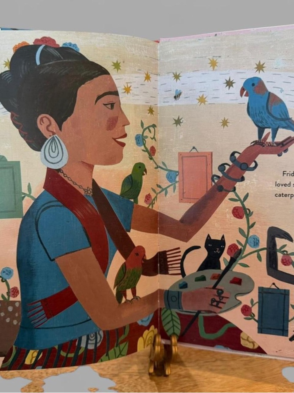 Frida Kahlo and Her Animalitos by Monica Brown - Colorful Illustrated Hardcover - Picture 4 of 4